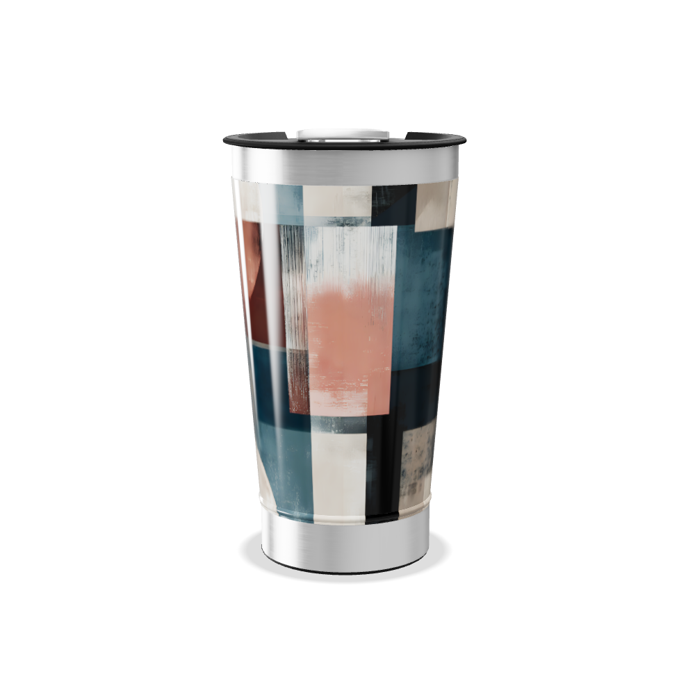 Copo Térmico - Estampa Geométrica Colorida