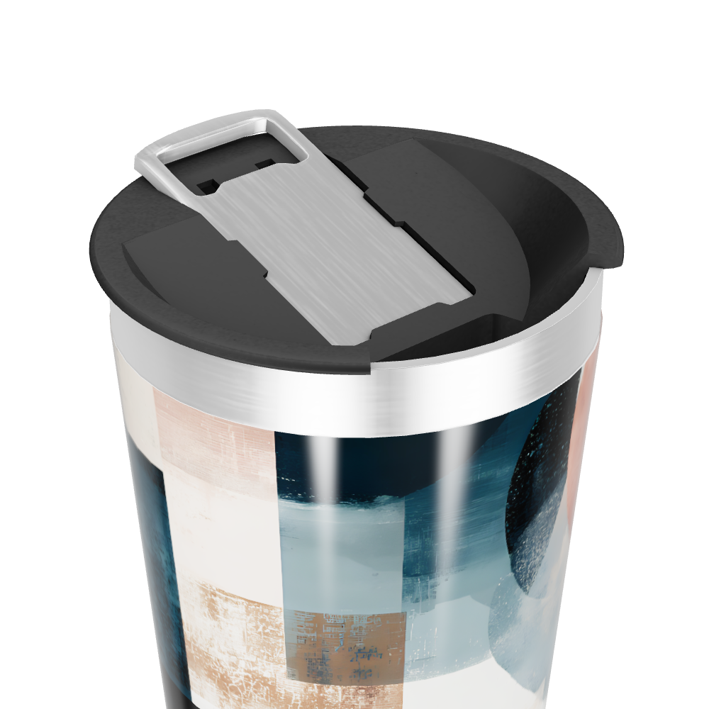 Copo Térmico - Estampa Geométrica Colorida