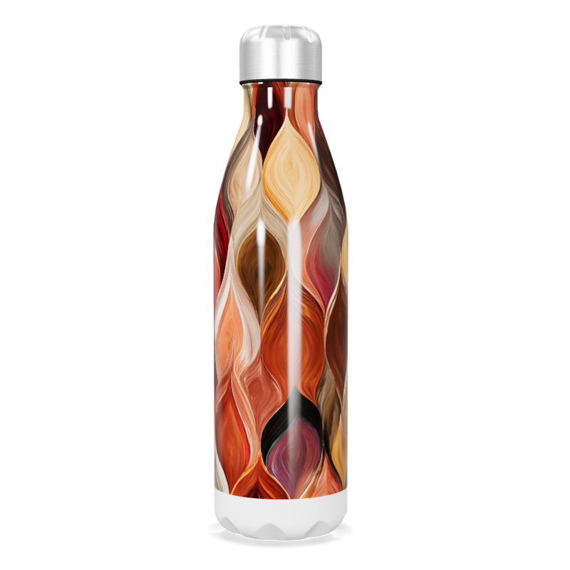 Garrafa Inox - Estampa Abstrata Colorida