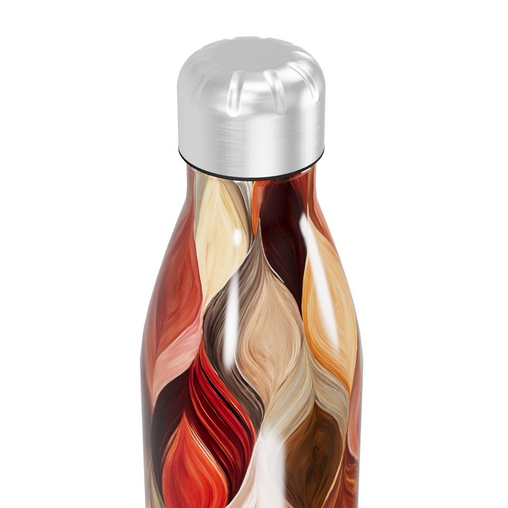 Garrafa Inox - Estampa Abstrata Colorida