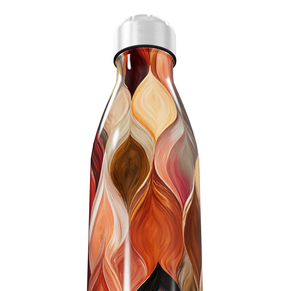Garrafa Inox - Estampa Abstrata Colorida