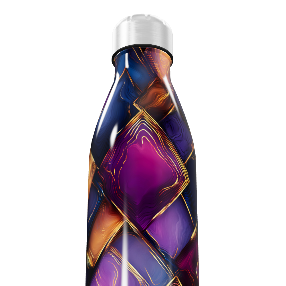 Garrafa Inox Estampada Cores Vibrantes