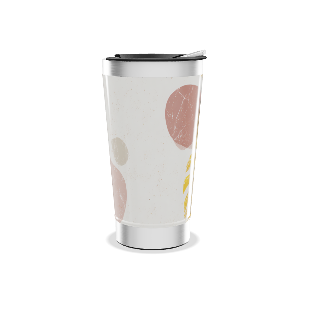 Copo Térmico - Estampa Folhas Coloridas