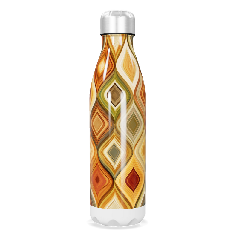 Garrafa Inox - Estampa Geométrica Colorida
