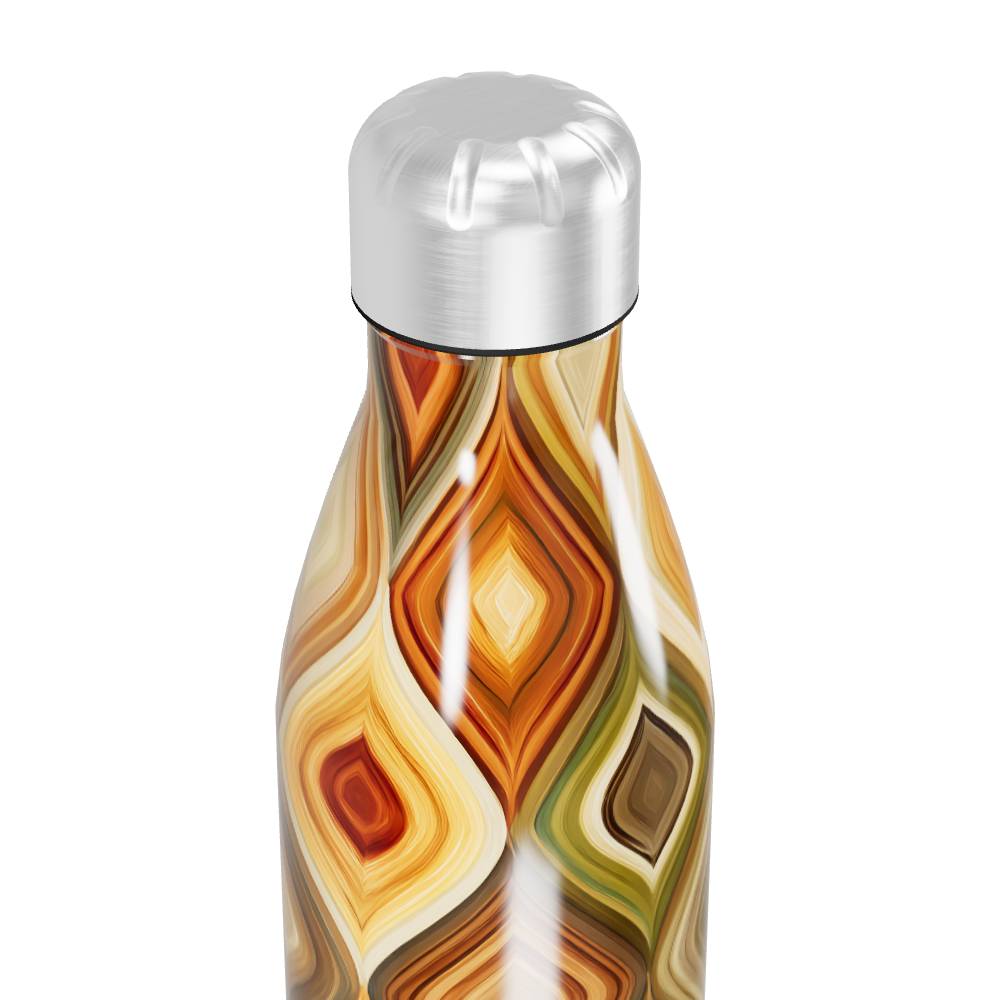 Garrafa Inox - Estampa Geométrica Colorida