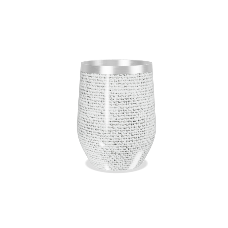 Copo Térmico Slim - Trama Cinza Aço Inox