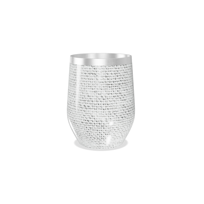 Copo Térmico Slim - Trama Cinza Aço Inox