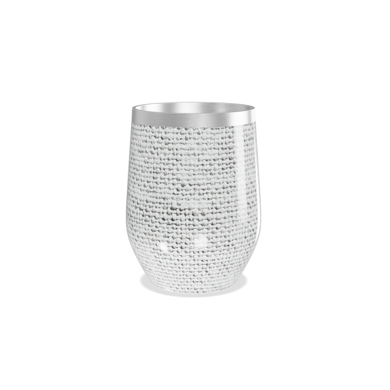 Copo Térmico Slim - Trama Cinza Aço Inox