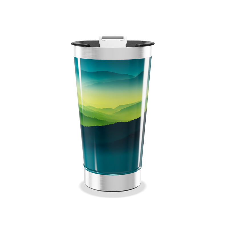 Copo Térmico - Paisagem Verde Azul