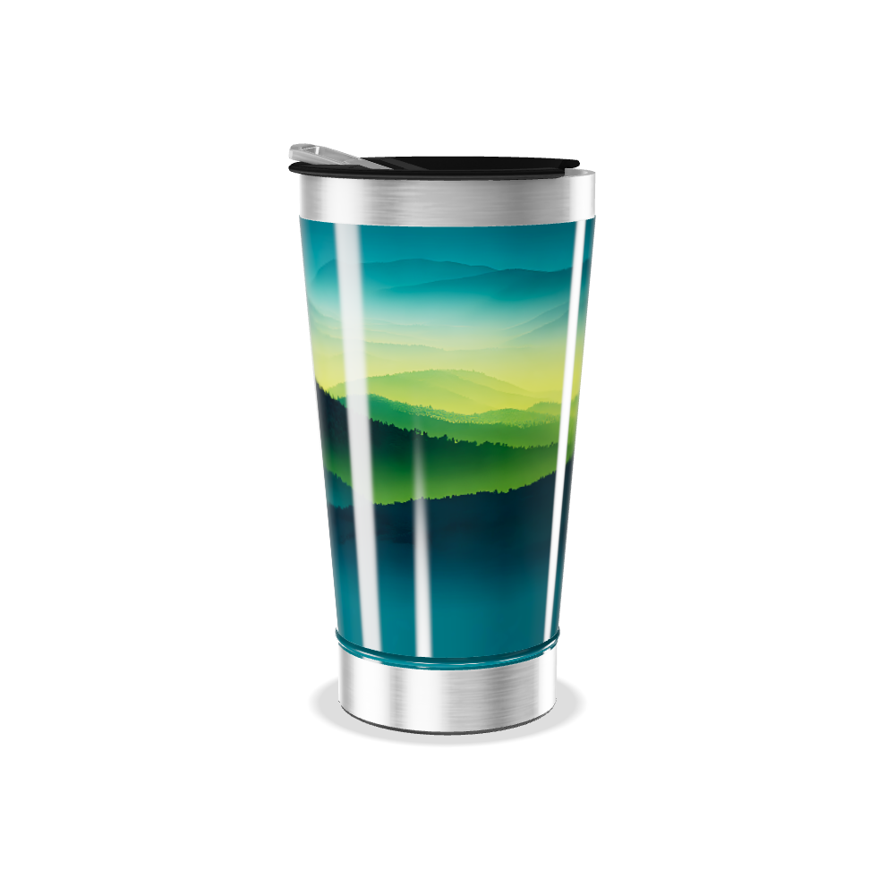 Copo Térmico - Paisagem Verde Azul