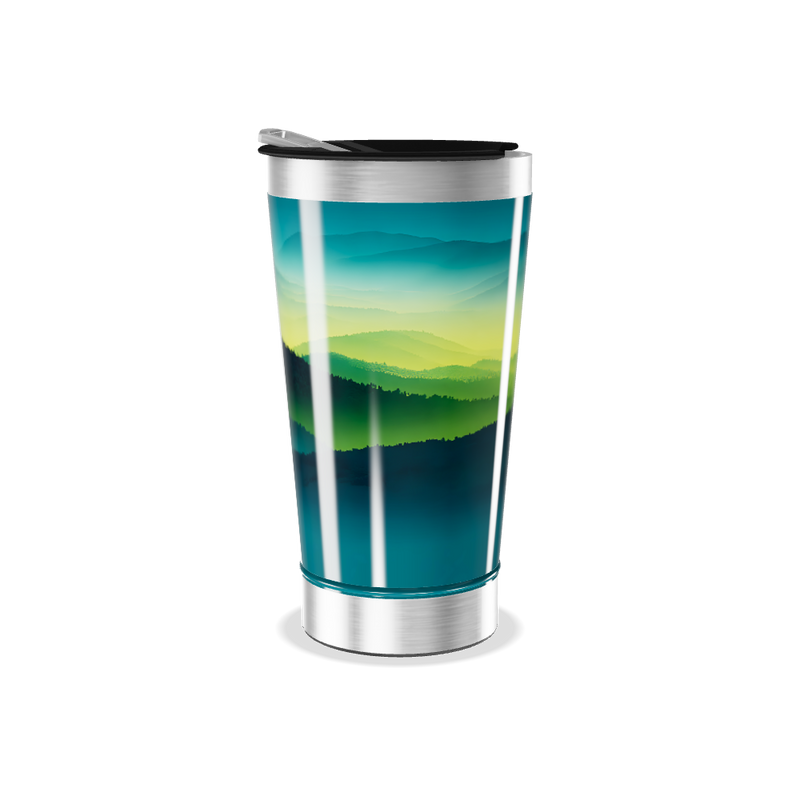 Copo Térmico - Paisagem Verde Azul