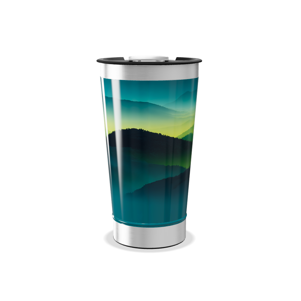 Copo Térmico - Paisagem Verde Azul