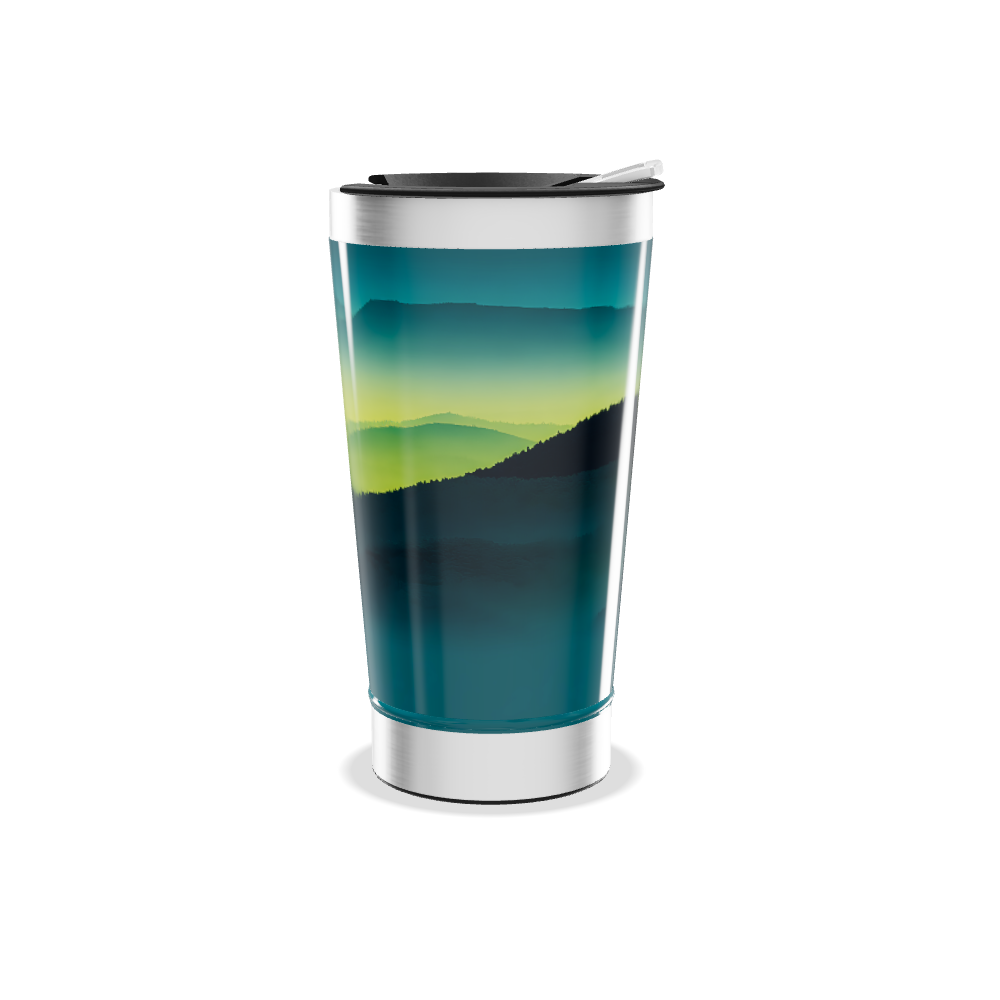 Copo Térmico - Paisagem Verde Azul