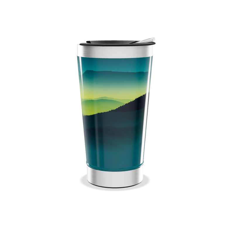 Copo Térmico - Paisagem Verde Azul