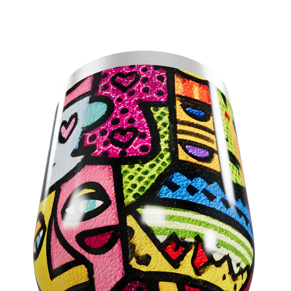 Copo Térmico Slim - Colorido Arte Moderna