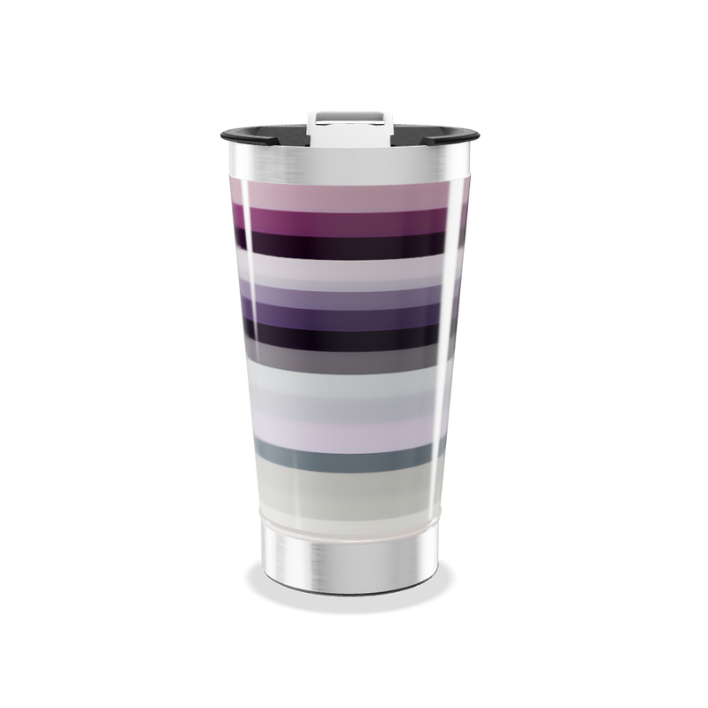 Copo Térmico - Listrado em Aço Inox