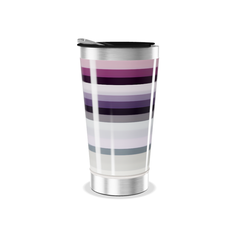 Copo Térmico - Listrado em Aço Inox