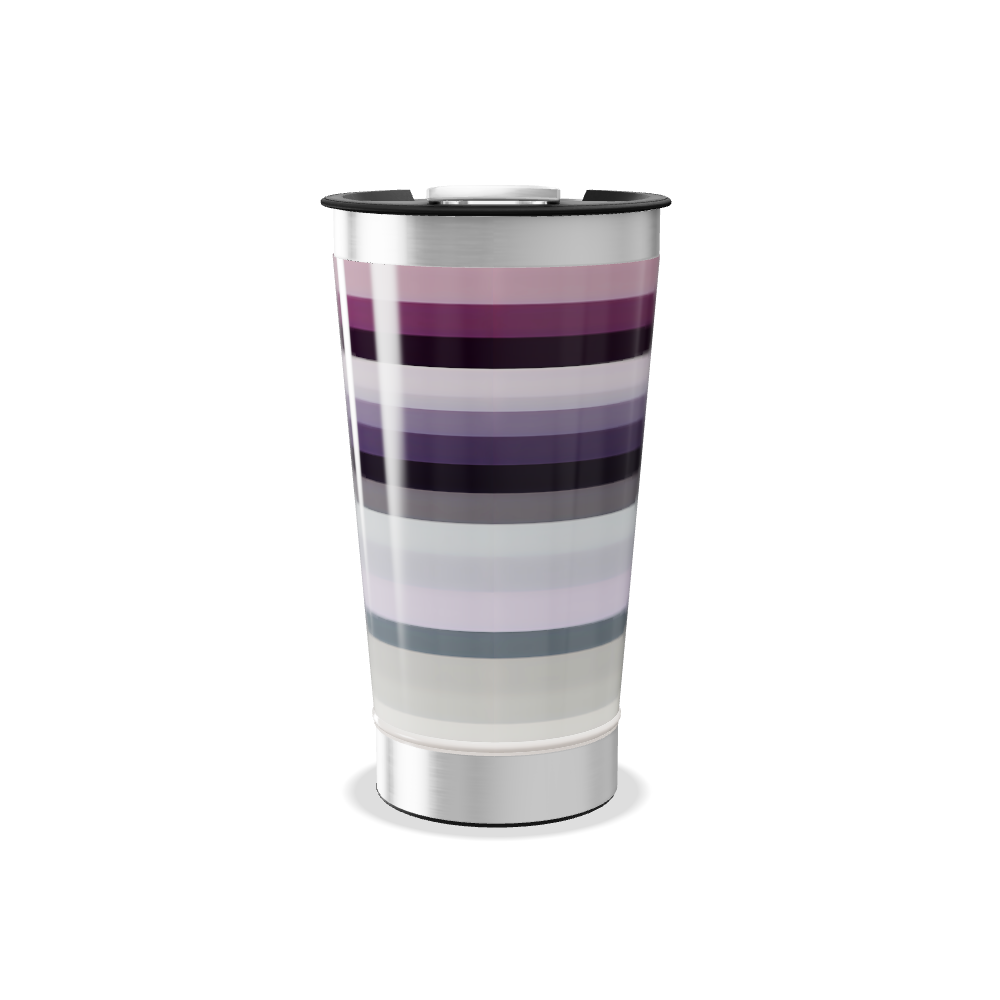 Copo Térmico - Listrado em Aço Inox