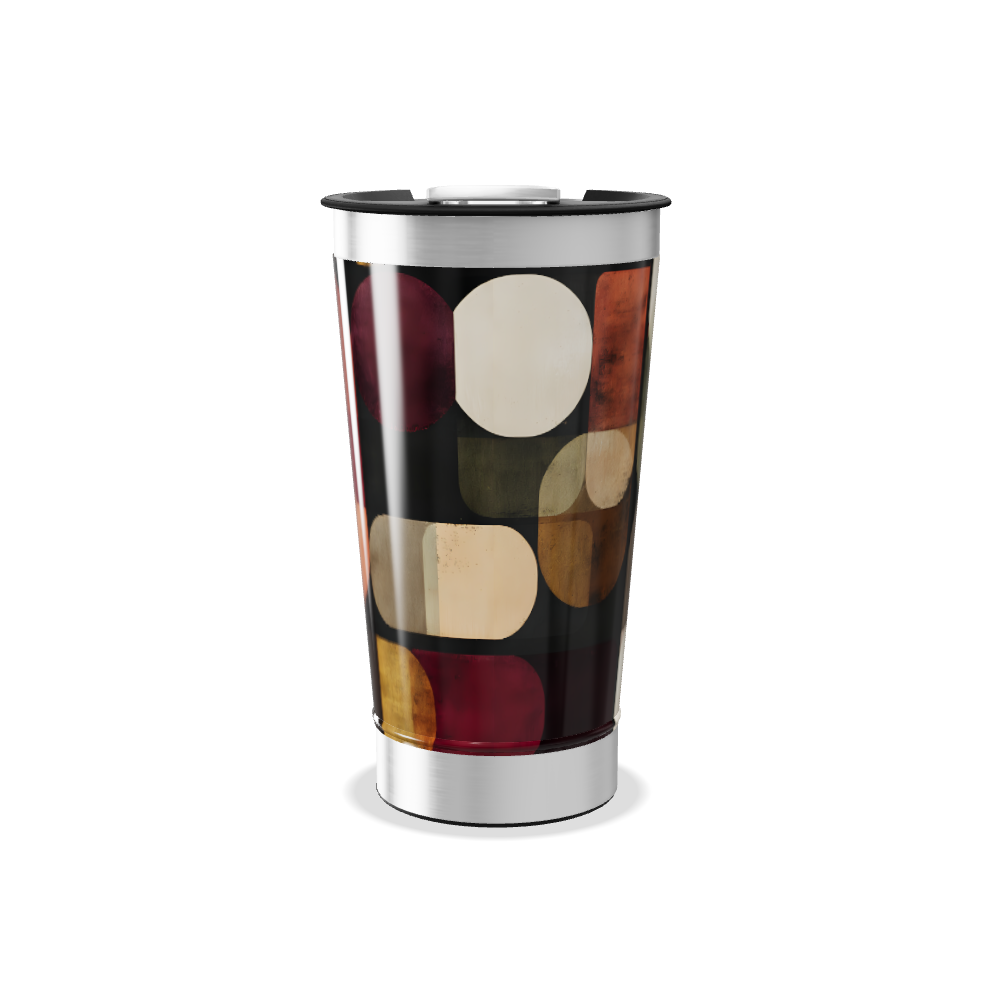 Copo Térmico - Estampa geométrica colorida