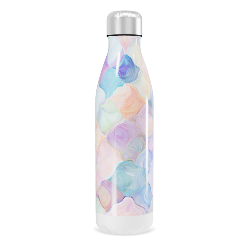 Garrafa Inox - Colorida com Estampa Abstrata