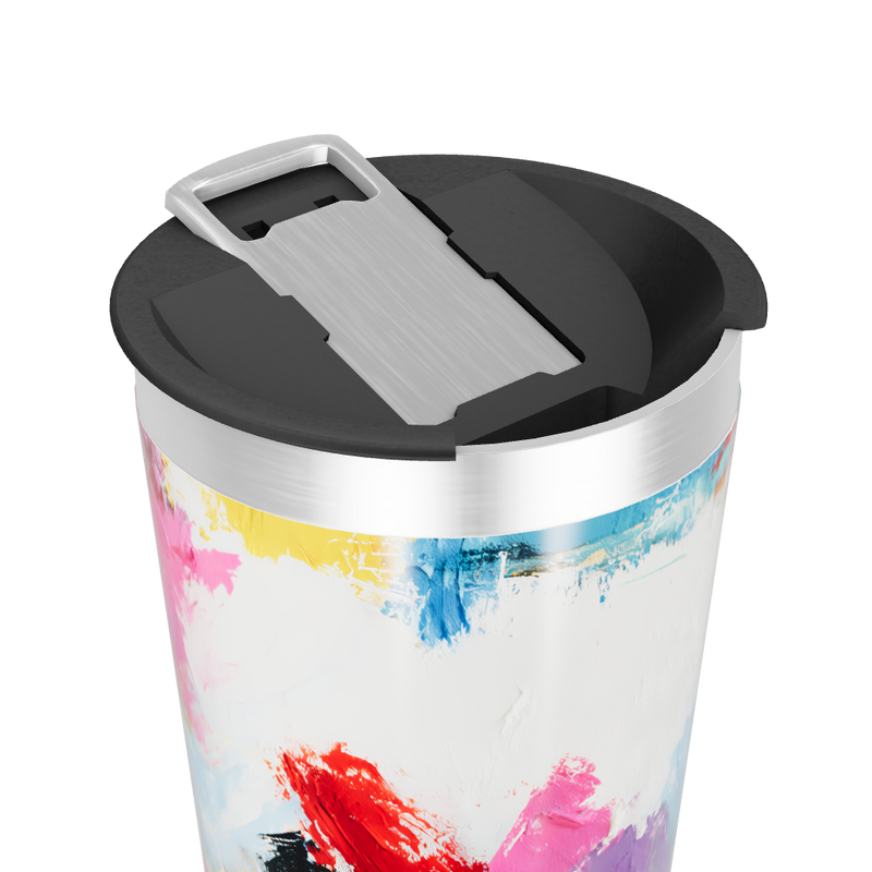 Copo Térmico - Estampa Abstrata Colorida