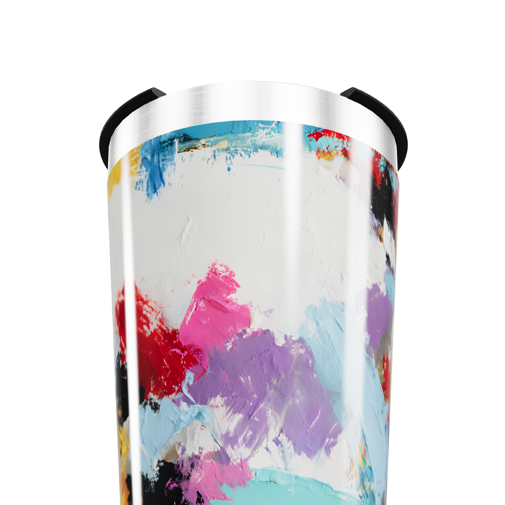 Copo Térmico - Estampa Abstrata Colorida
