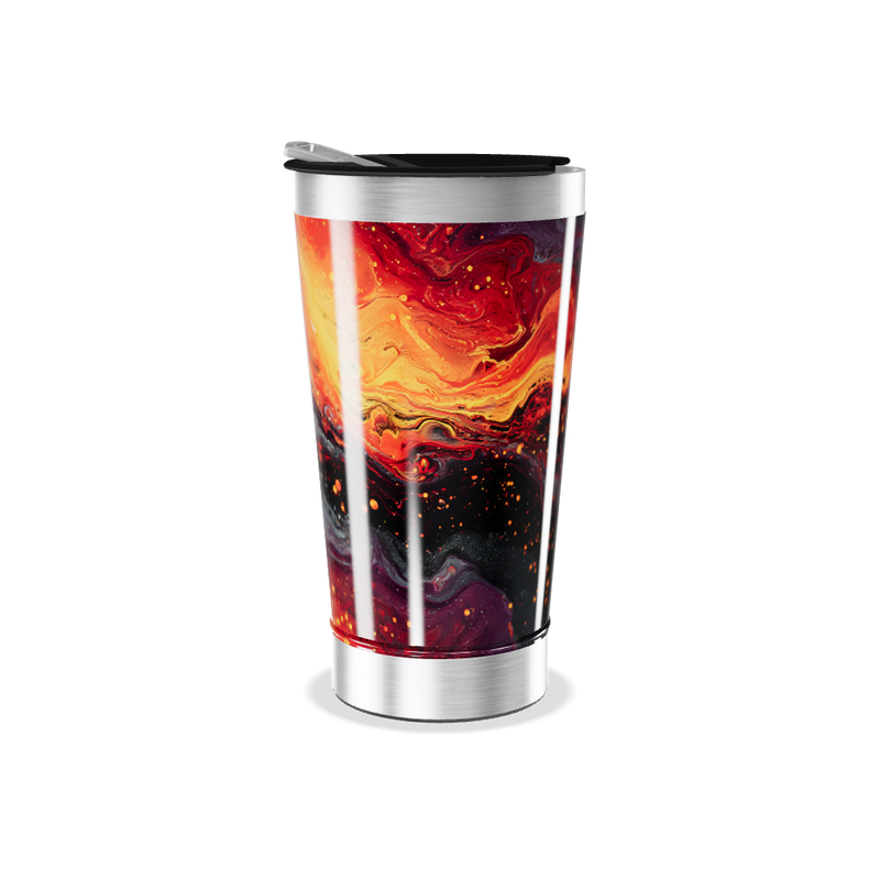 Copo Térmico - Estampa Abstrata Colorida