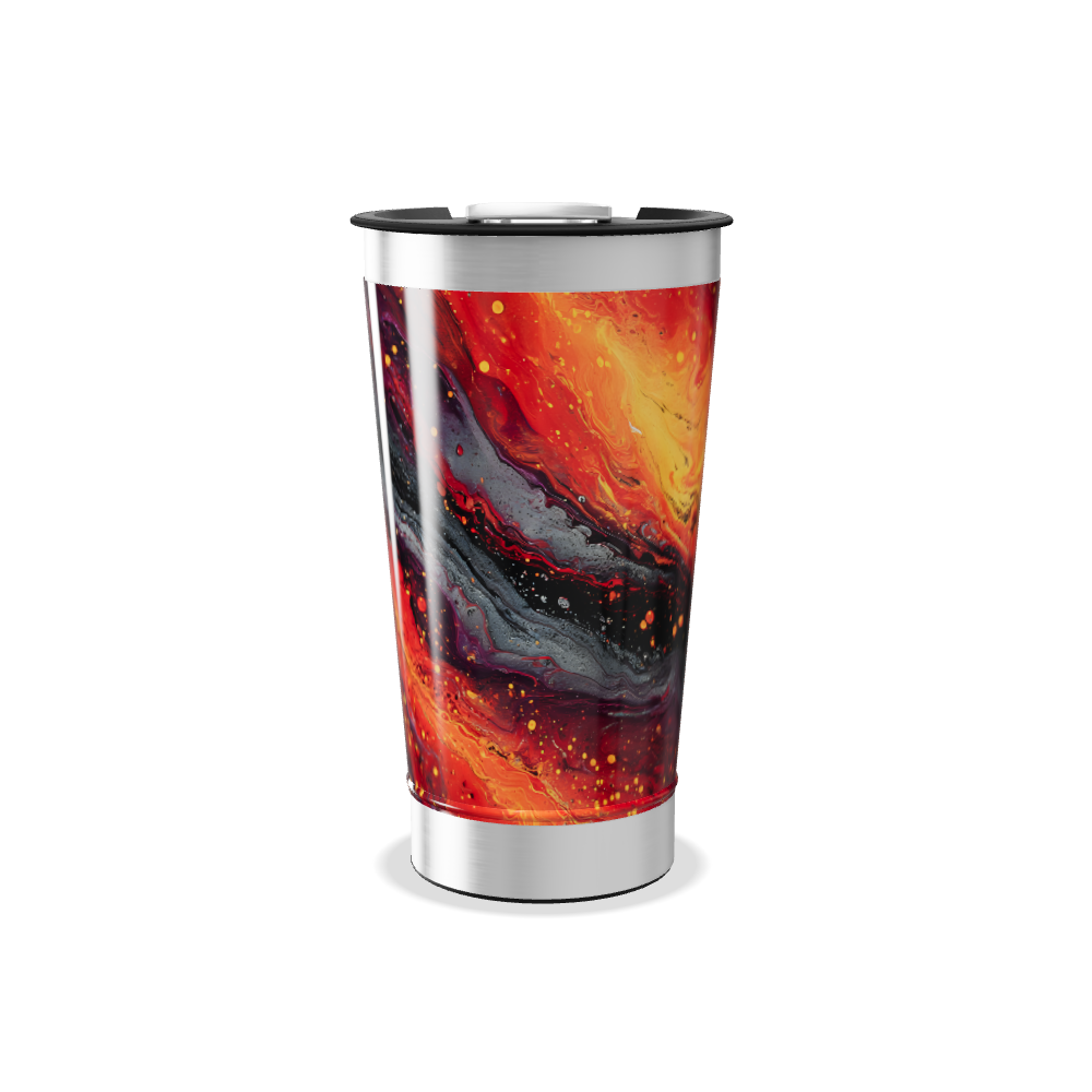 Copo Térmico - Estampa Abstrata Colorida