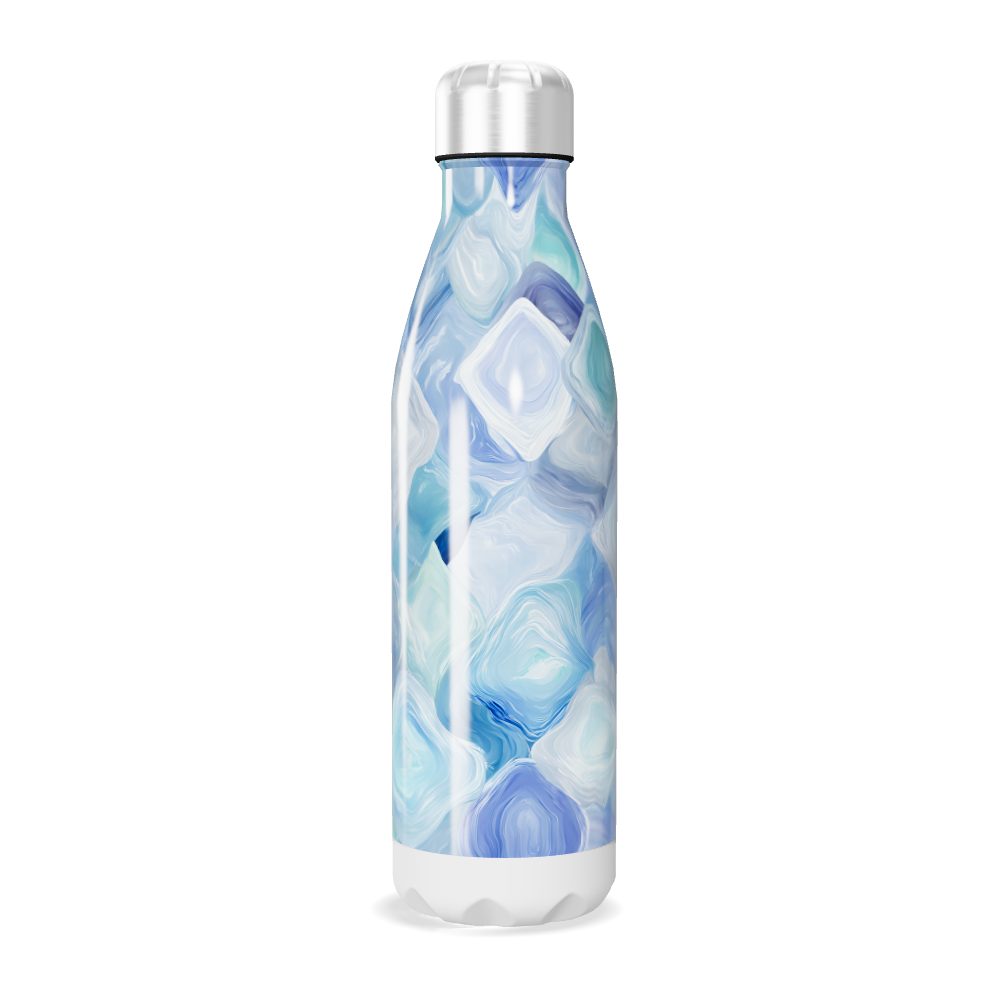 Garrafa Inox Azul Marmorizada 500ml