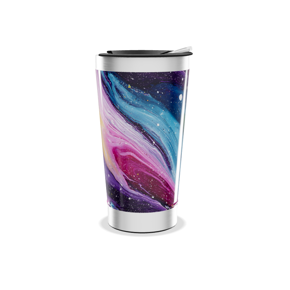 Copo Térmico - Estampa Abstrata Colorida