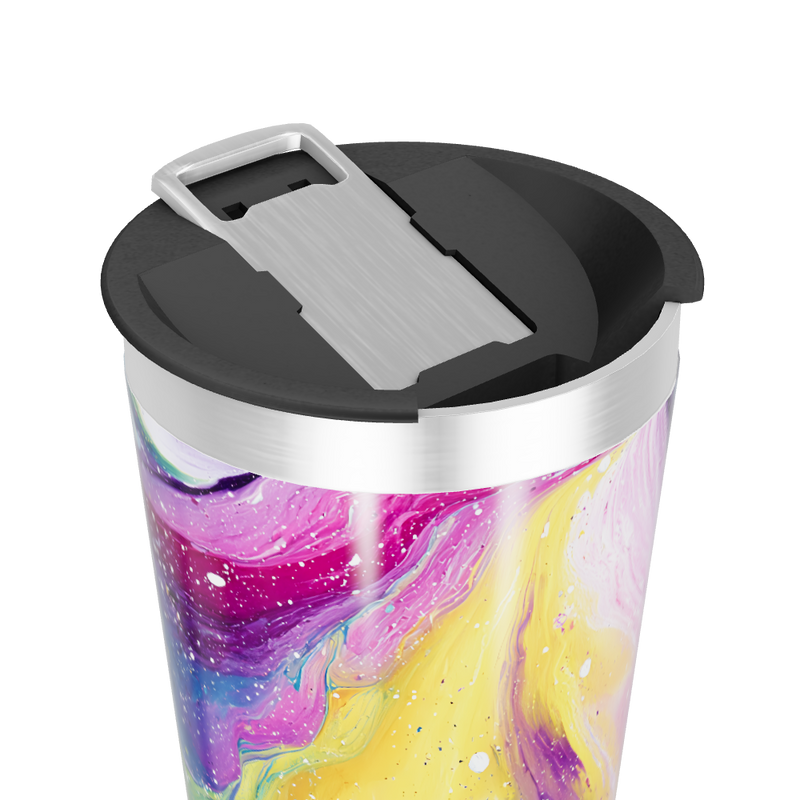 Copo Térmico - Estampa Abstrata Colorida