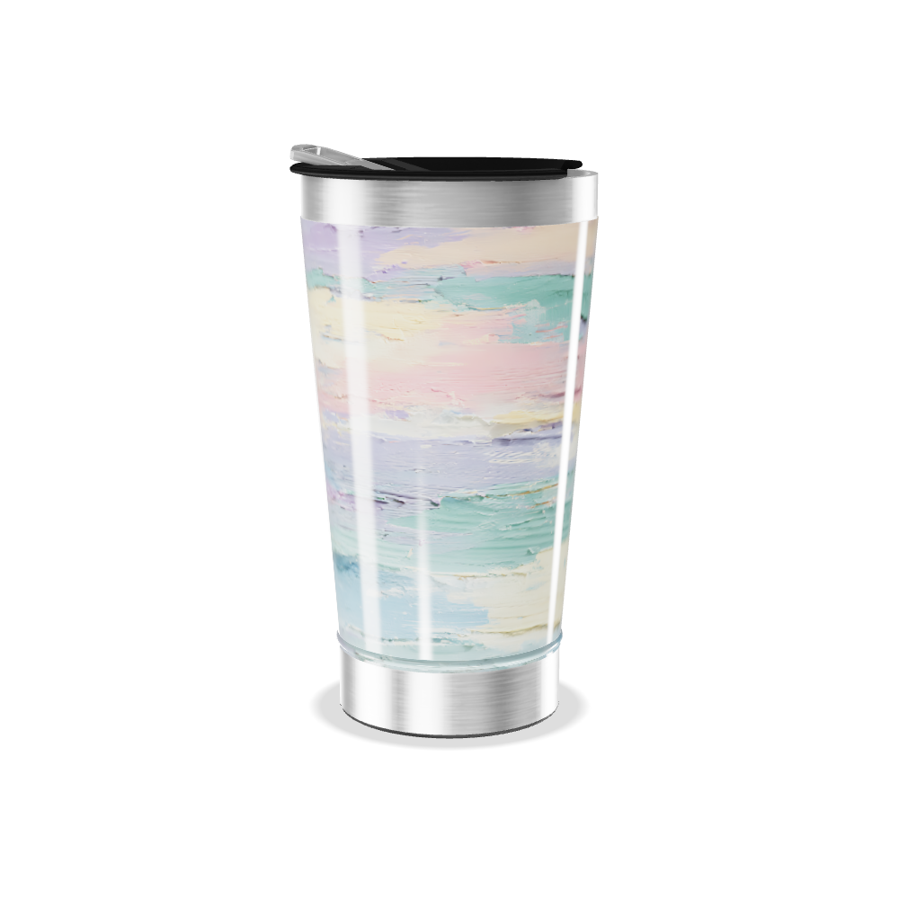 Copo Térmico - Estampa Pastel Aquarela