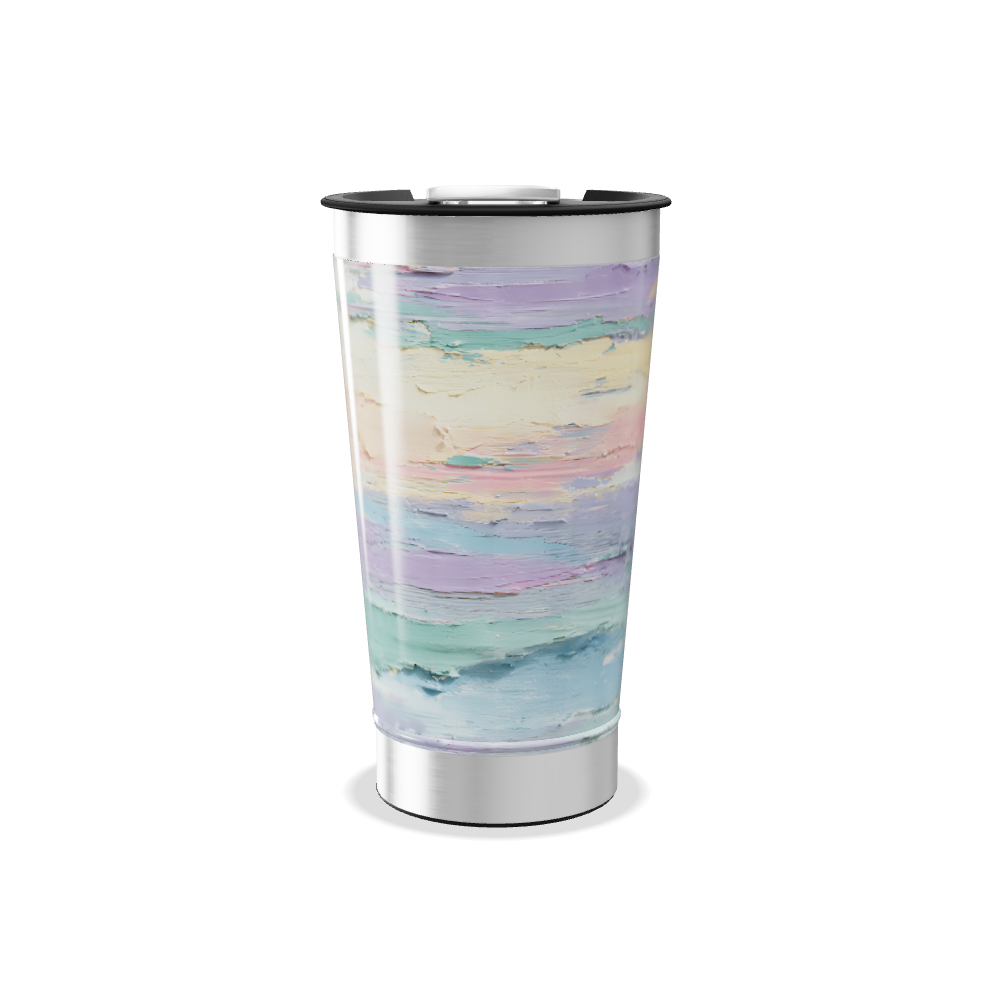 Copo Térmico - Estampa Pastel Aquarela