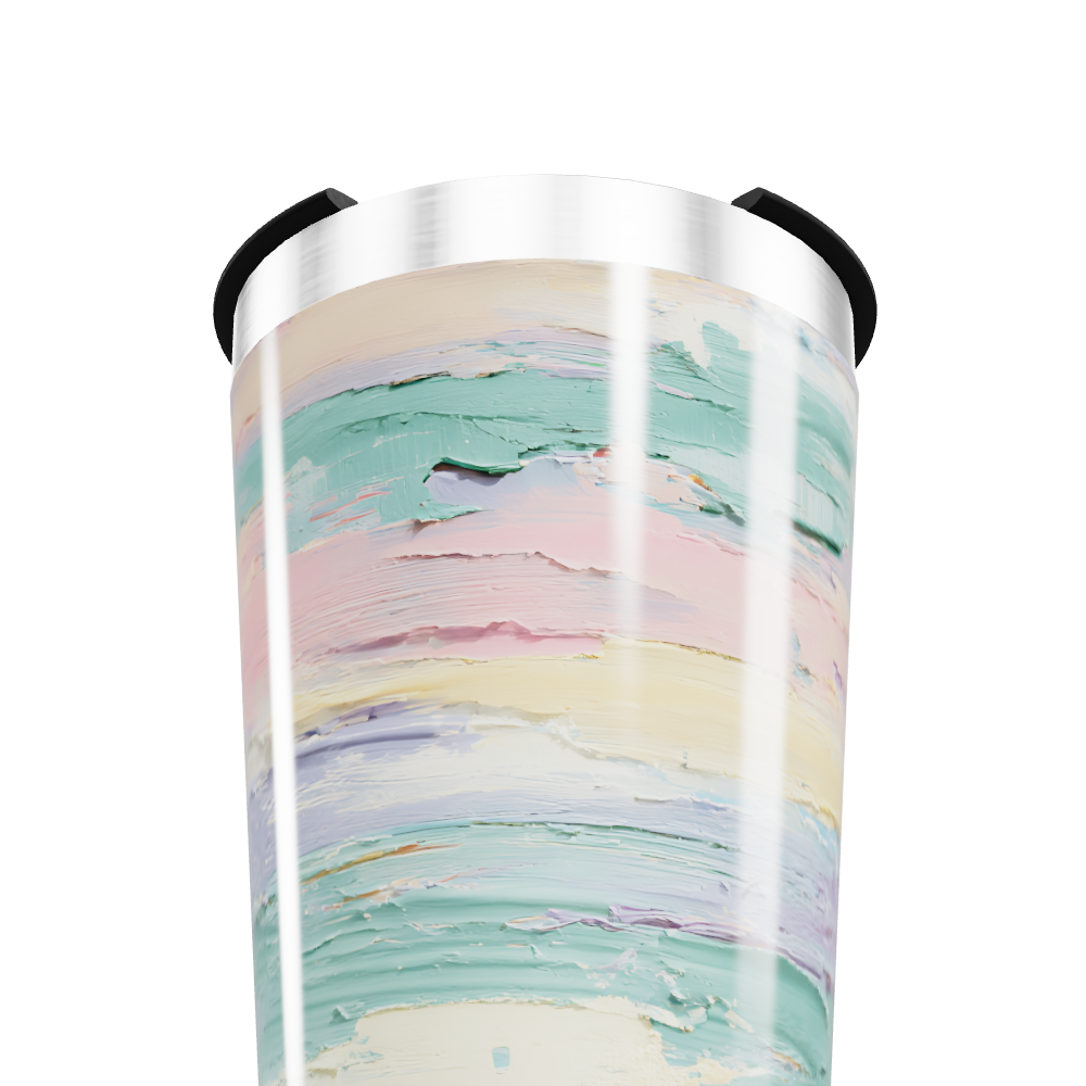 Copo Térmico - Estampa Pastel Aquarela