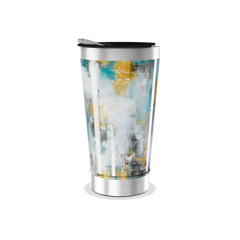 Copo Térmico - Estampa Abstrata Colorida