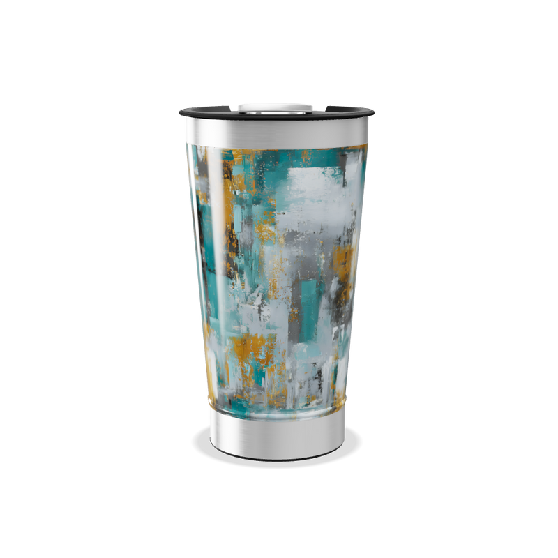 Copo Térmico - Estampa Abstrata Colorida