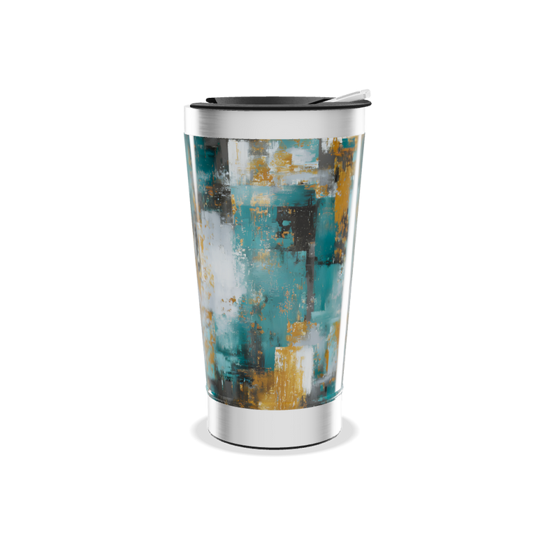 Copo Térmico - Estampa Abstrata Colorida