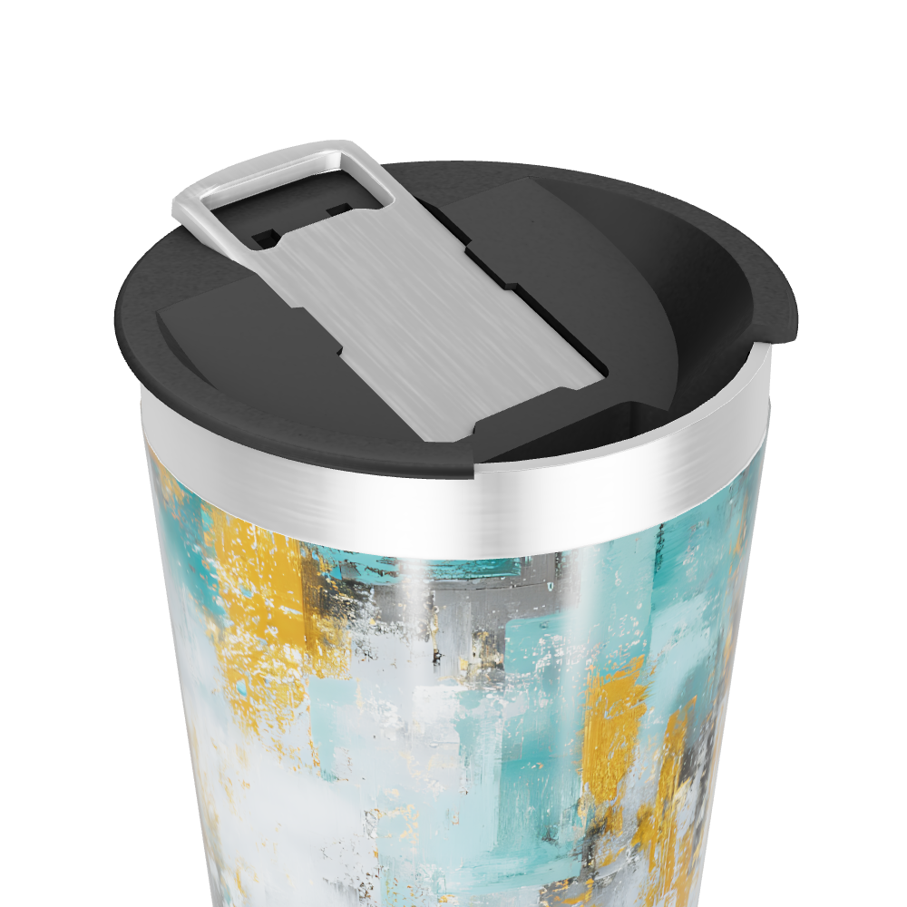 Copo Térmico - Estampa Abstrata Colorida