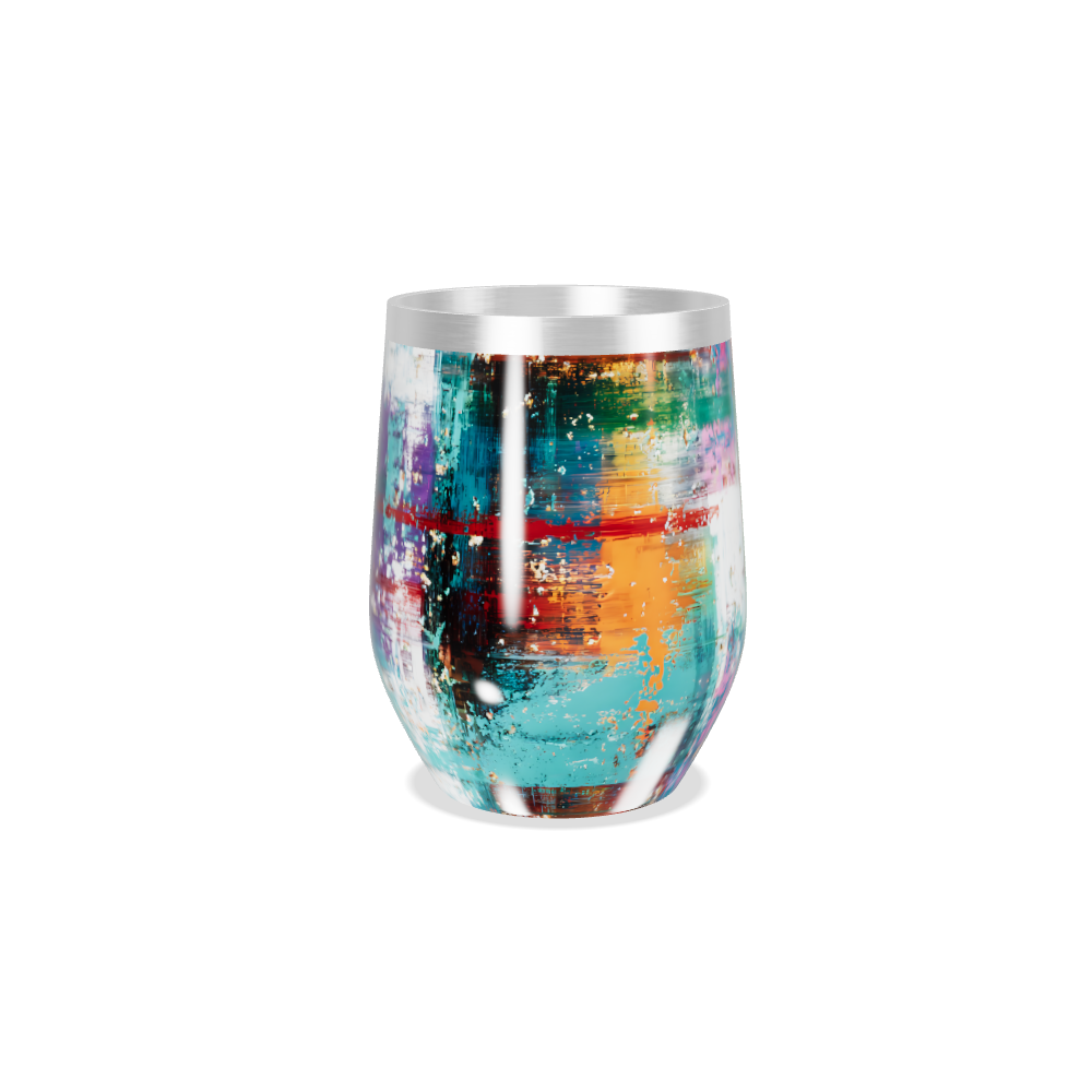 Copo Térmico Slim - Estampa Abstrata Colorida