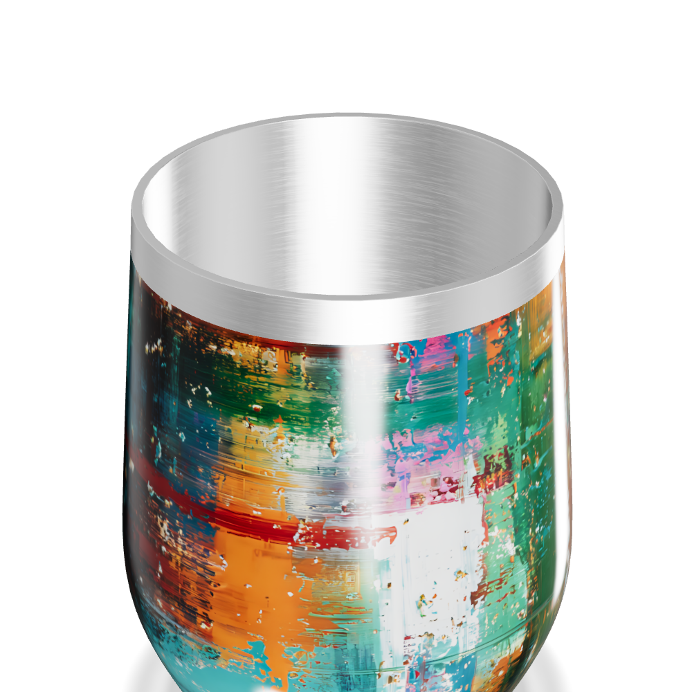 Copo Térmico Slim - Estampa Abstrata Colorida