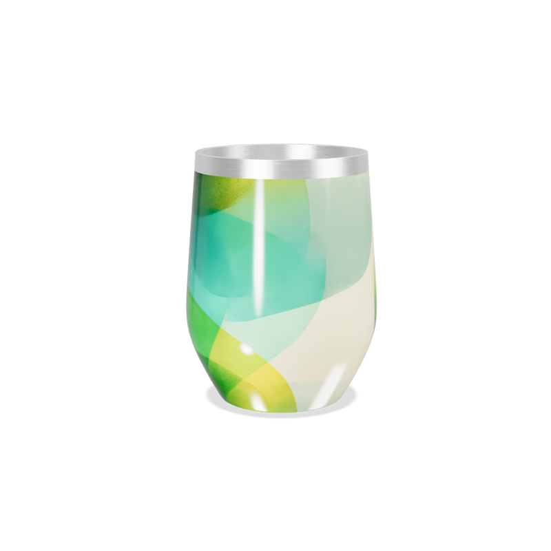 Copo Térmico Slim - Estampa Verde e Azul