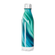 Garrafa Inox - Azul Turquesa Ondulada