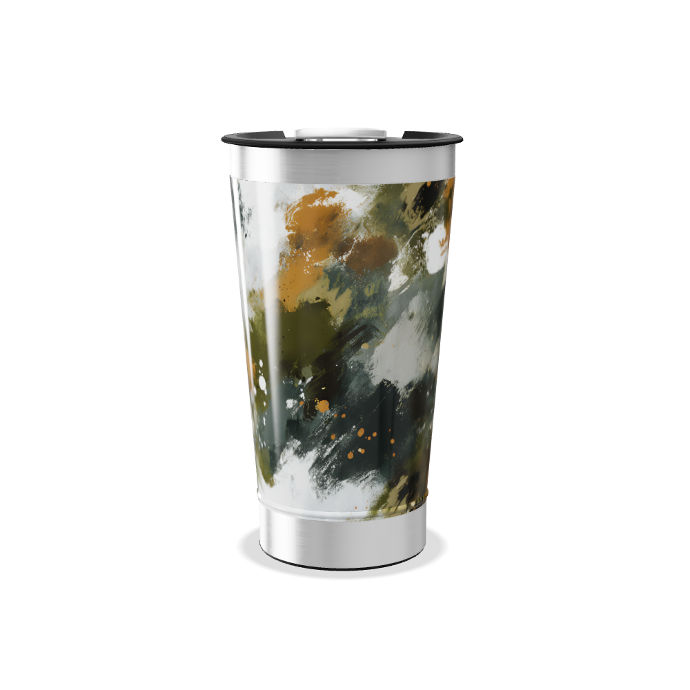 Copo Térmico - Estampa Abstrata Aço Inox