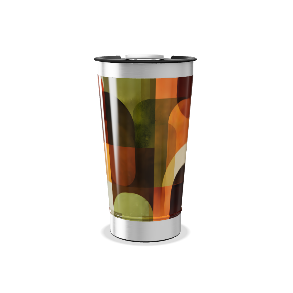 Copo Térmico - Estampa Geométrica Colorida