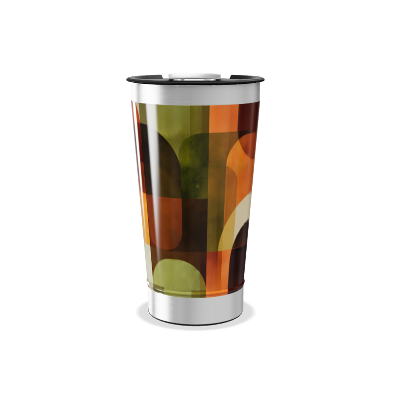 Copo Térmico - Estampa Geométrica Colorida
