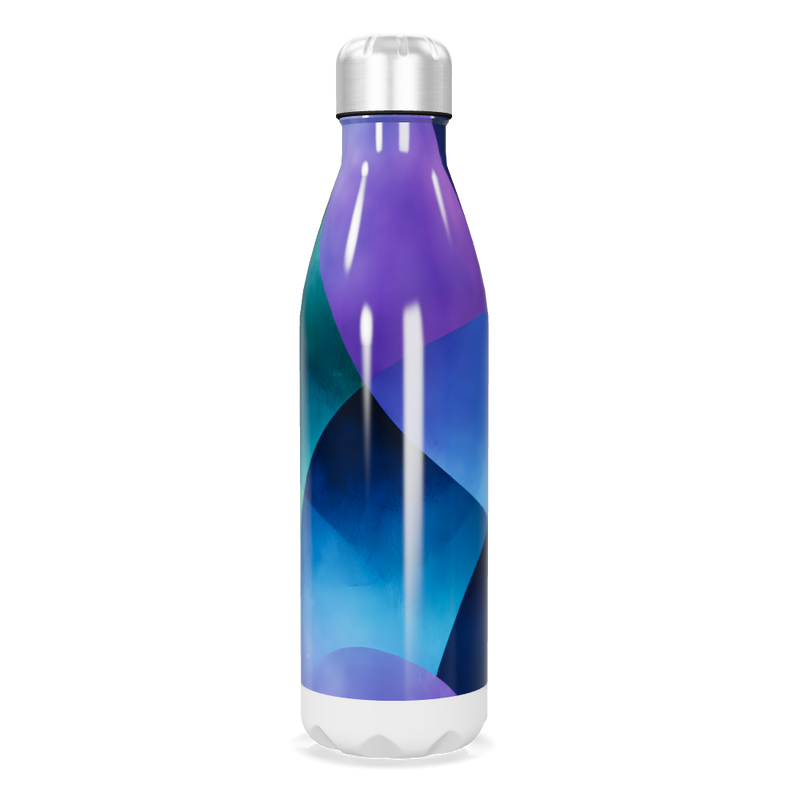 Garrafa Inox - Estampa Azul e Roxa