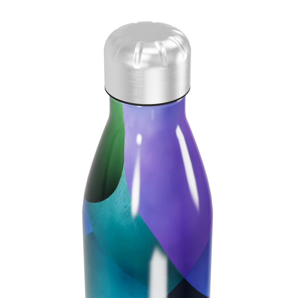 Garrafa Inox - Estampa Azul e Roxa