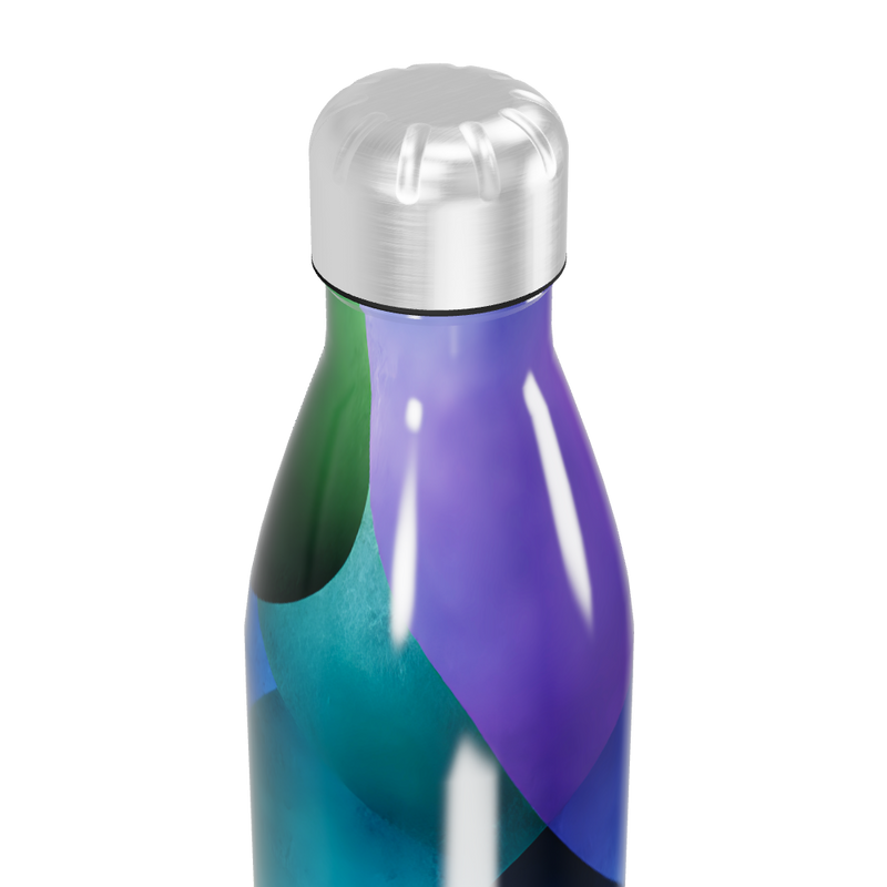Garrafa Inox - Estampa Azul e Roxa