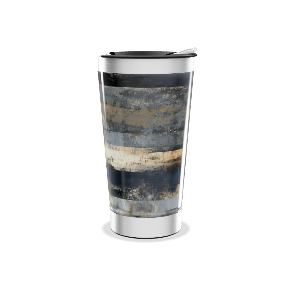 Copo Térmico - Aço Inox Listras Azul