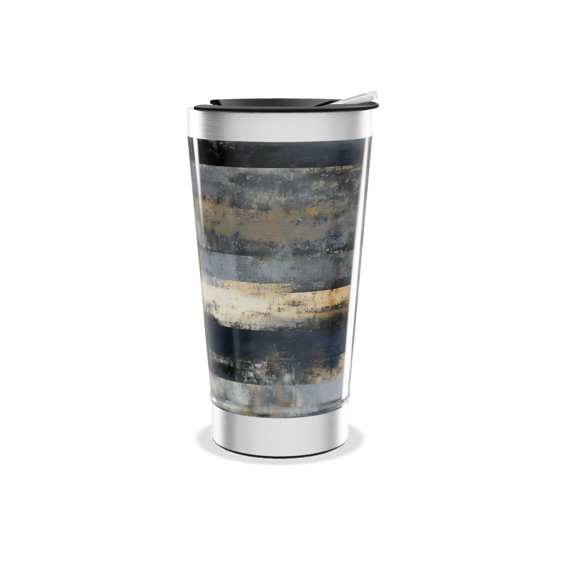 Copo Térmico - Aço Inox Listras Azul